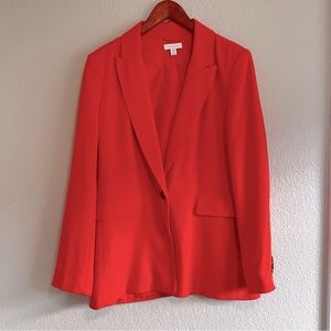 Topshop Women’s Bright Orange/Red Blazer